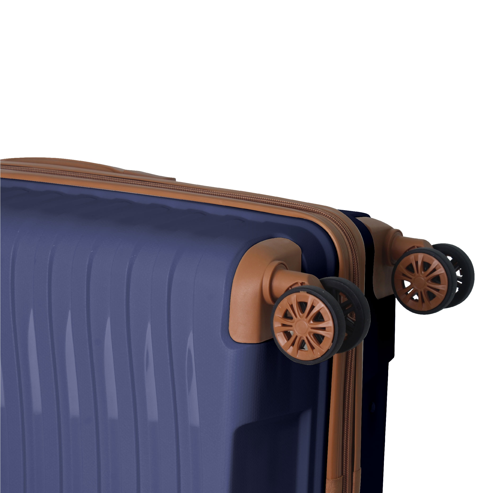 3-Piece Luggage Sets (20", 24", 28"), Suitcase With Wheels, Hardside Suitcase With Four Spinner Wheels And Scratch-Resistant Surface, Navy Blue_voghion.com